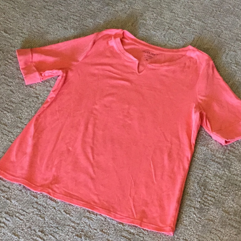 Ellen Tracy Tangerine color top size XL